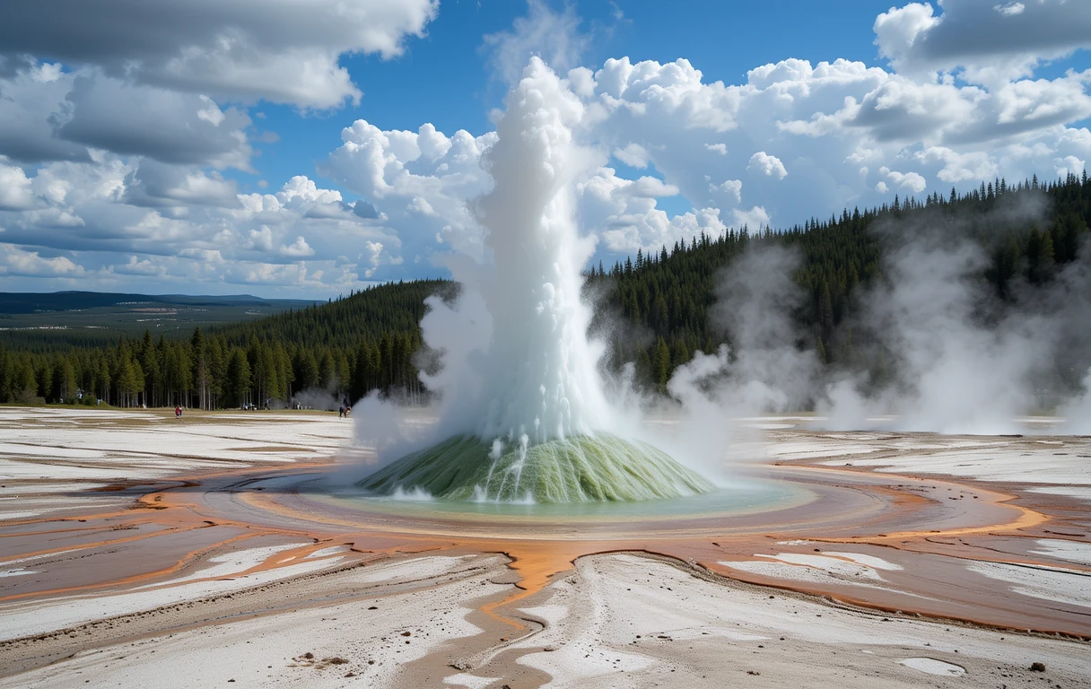 Geyser eruption at Yellowstone National Park source: national geographic